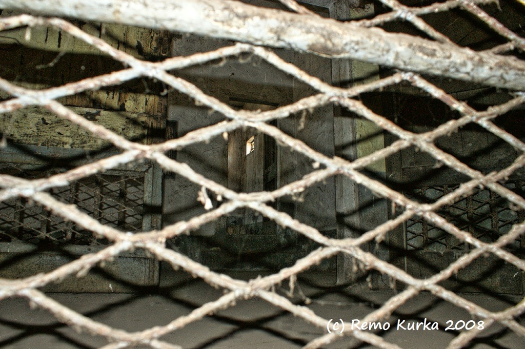 That was A first view into the cell area, Kwame Nkrumah was taken into to, 1950 to 1951, and photographerd by Remo Kurka in 2008, at Fort Ussher Prison, Accra, Ghana